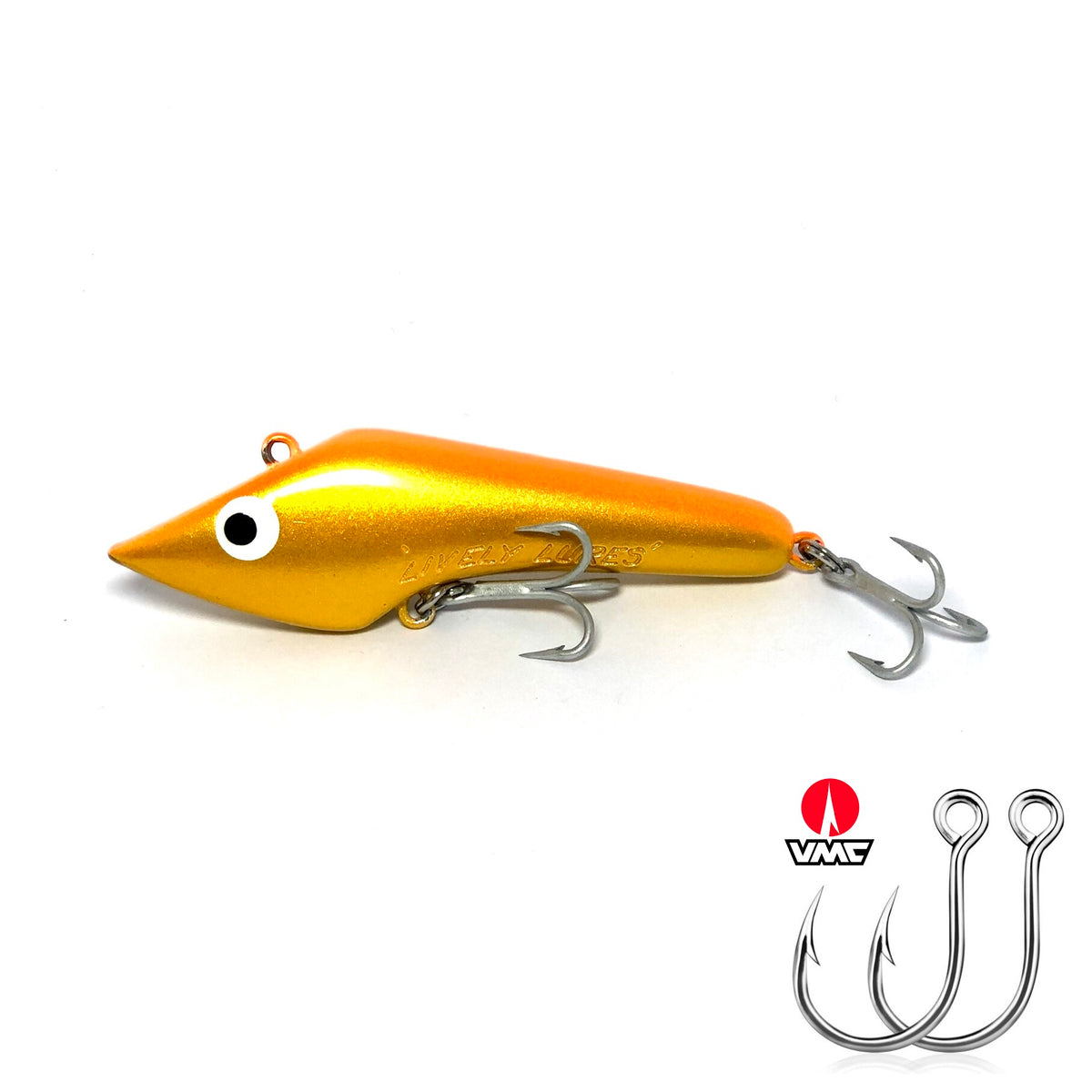 4" Mack Bait Hot Gold Lively Lures Online Store