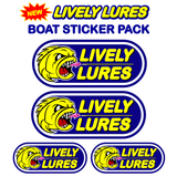 Lively Lures Boat Sticker Pack