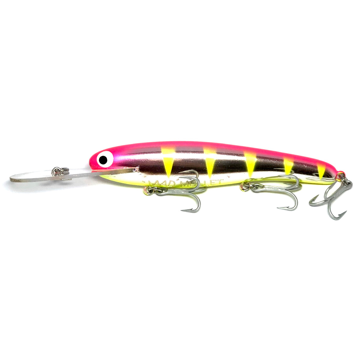Mad Mullet 6" Deep - Pink / Yellow Barra