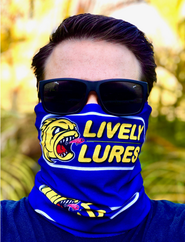 NEW Lively Lures Logo - Fishing Face Mask